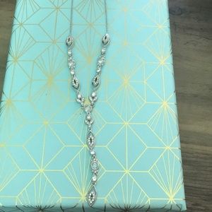 Fancy white gold necklace